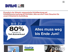 Tablet Screenshot of divani.ch